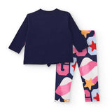 T-SHIRT E LEGGINGS JERSEY - TUC TUC - Sesso: Bambina - Colore: Blu - Stagione: Autunno-Inverno
