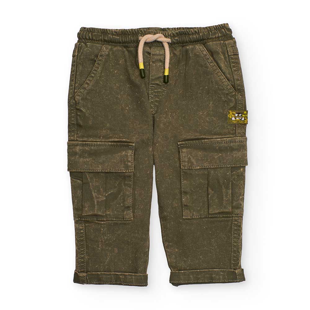 Hosen aus weichem Stoff der Kinderbekleidungslinie Tuc Yuc, mit Kordelzug in der Taille und seitl...