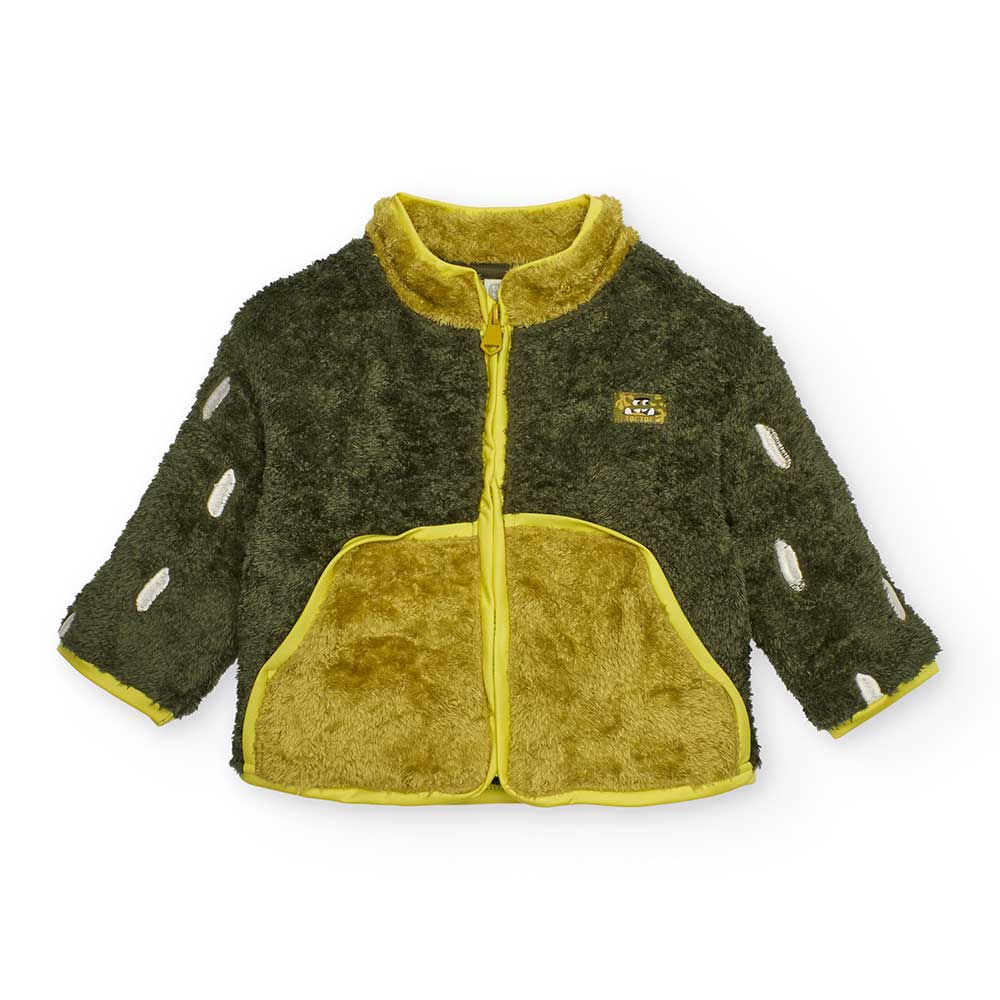 Giacca in pelliccia della Linea Abbigliamento Bambino Tuc Tuc, con chiusura zip, tasche sul davan...