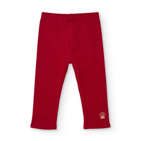 LEGGINGS FELPA ROSSO