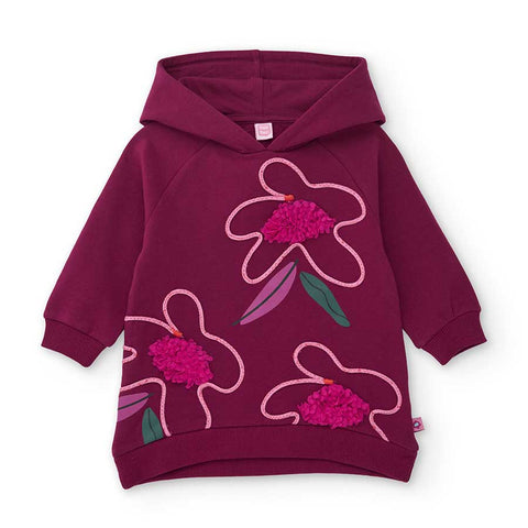 VESTITO FELPA CON CAPPUCCIO