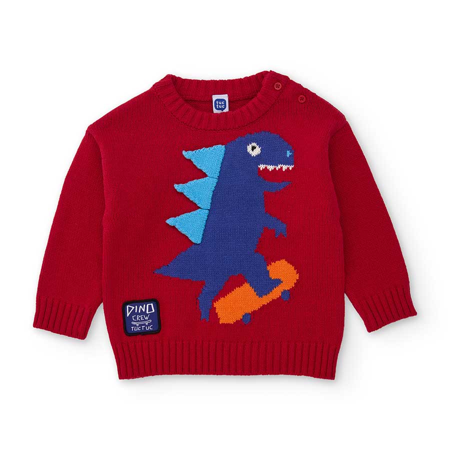 Scaldare i piccoli con questo maglione morbido e allegro è facile grazie al suo divertente motivo...