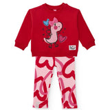FELPA GIROCOLLO E LEGGINGS