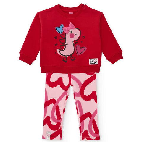 FELPA GIROCOLLO E LEGGINGS