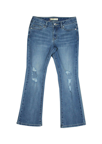 PANTALONE JEANS - VIA DELLE PERLE - Sesso: Bambina - Colore: Blu - Stagione: Primavera-Estate