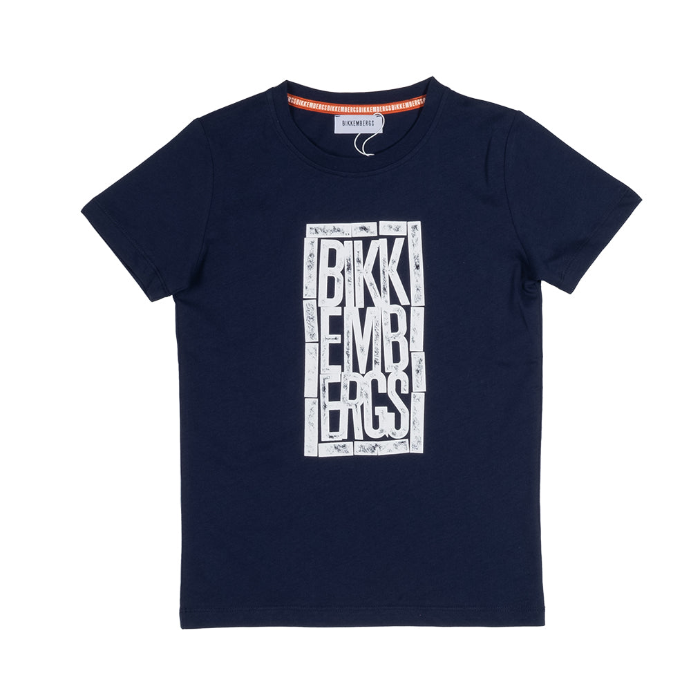 
T-shirt della Linea Abbigliamento Bambino Bikkembergs, con logo stampato sul davanti  in contras...