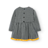 Vichy-Jerseykleid für Mädchen