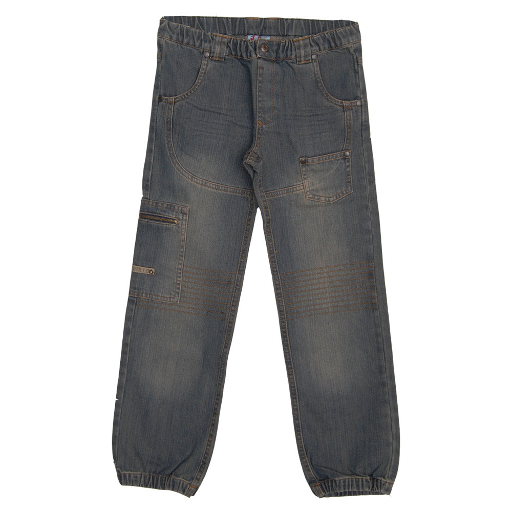 
  Jeans aus der Mirtillo Kinderkleidungslinie. Taschen vorne, hinten
  und auf der Seite. Elasti...