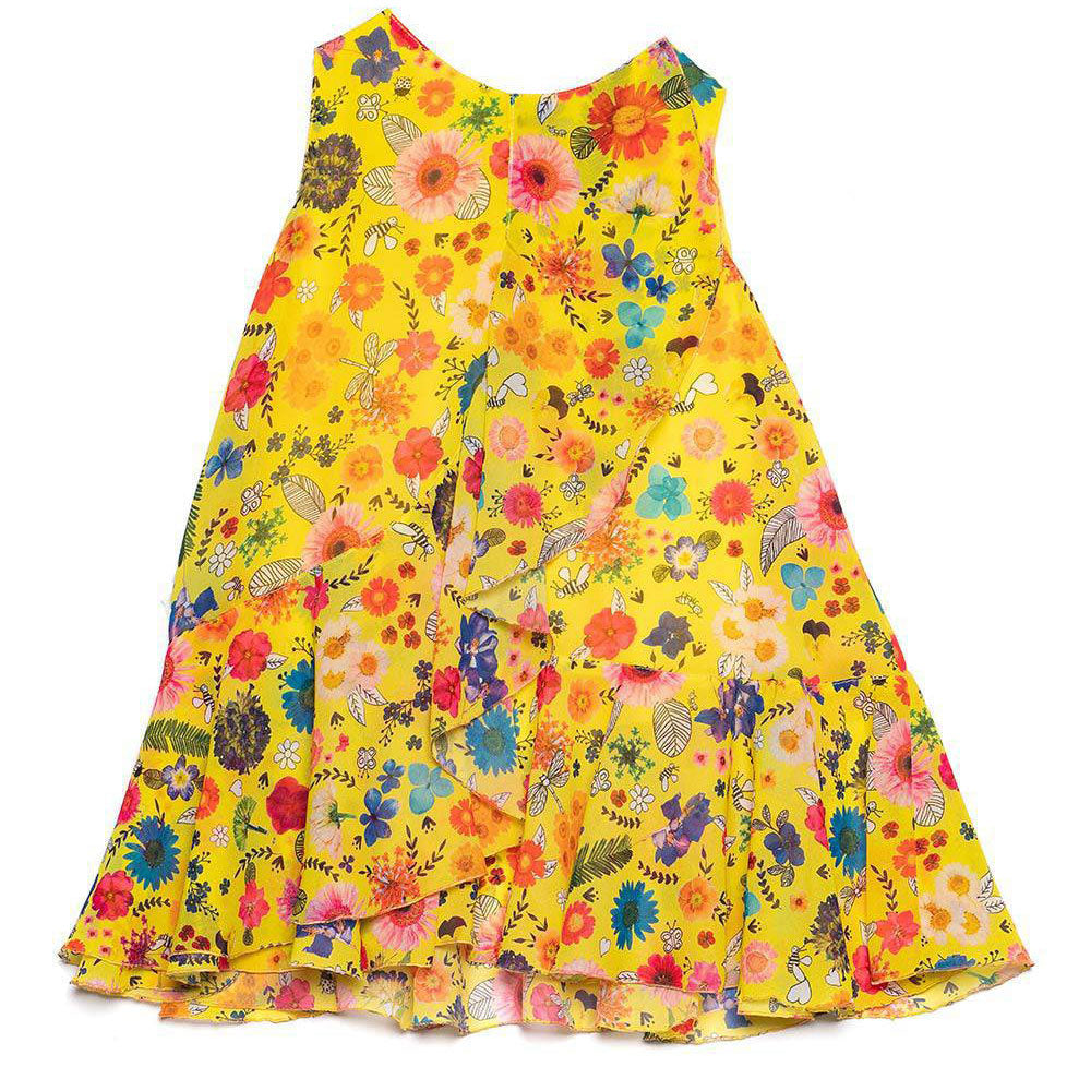 
  Kleid aus der Mädchenkollektion Rosalita Senoritas, mit Volant auf der Vorderseite
  und Knopf...
