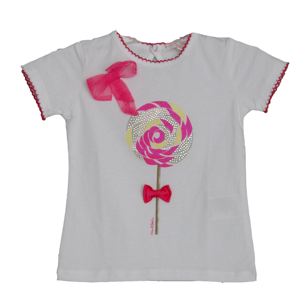 
  T-Shirt aus der Silvian Heach Kids Modelinie; Einfaches Gewebe
  Auf der Vorderseite mit bunte...