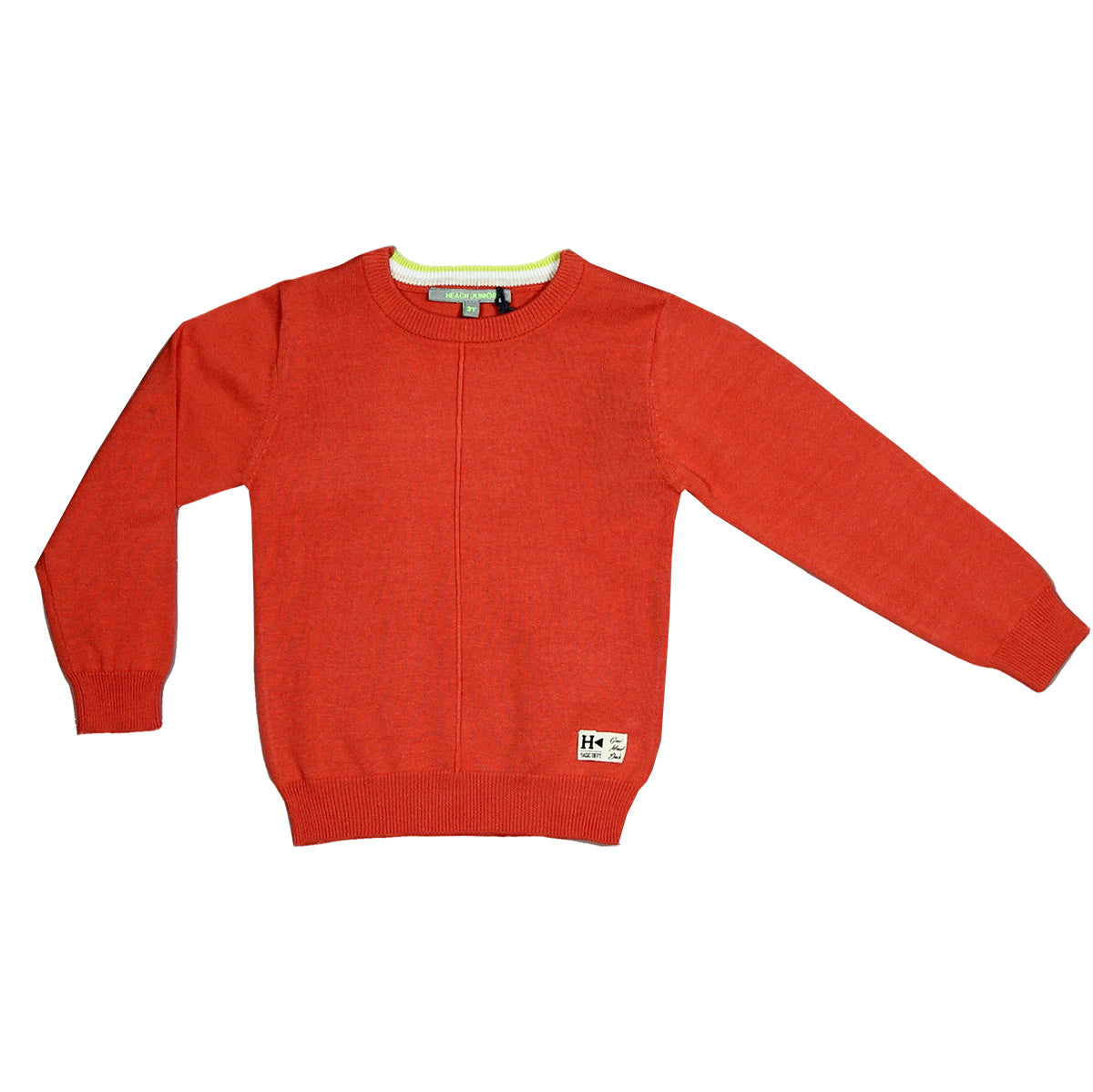 Pullover aus der Kinderkleidungslinie Silvian Heach Kids, einfarbig, mit kontrastfarbenen Einsätz...