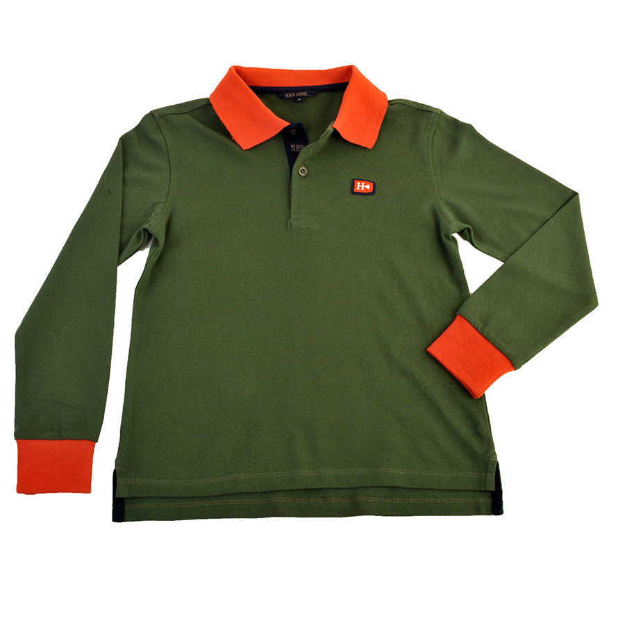 
  Basic Poloshirt aus der Kinderkleidungslinie Silvian Heach Kids in zweifarbiger Pikee in Rot e...