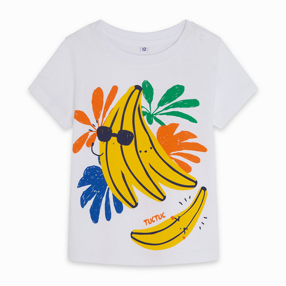 
  T-Shirt aus der Tuc Tuc Childrenswear Line mit lustigem Print auf der Vorderseite
  und Druckk...