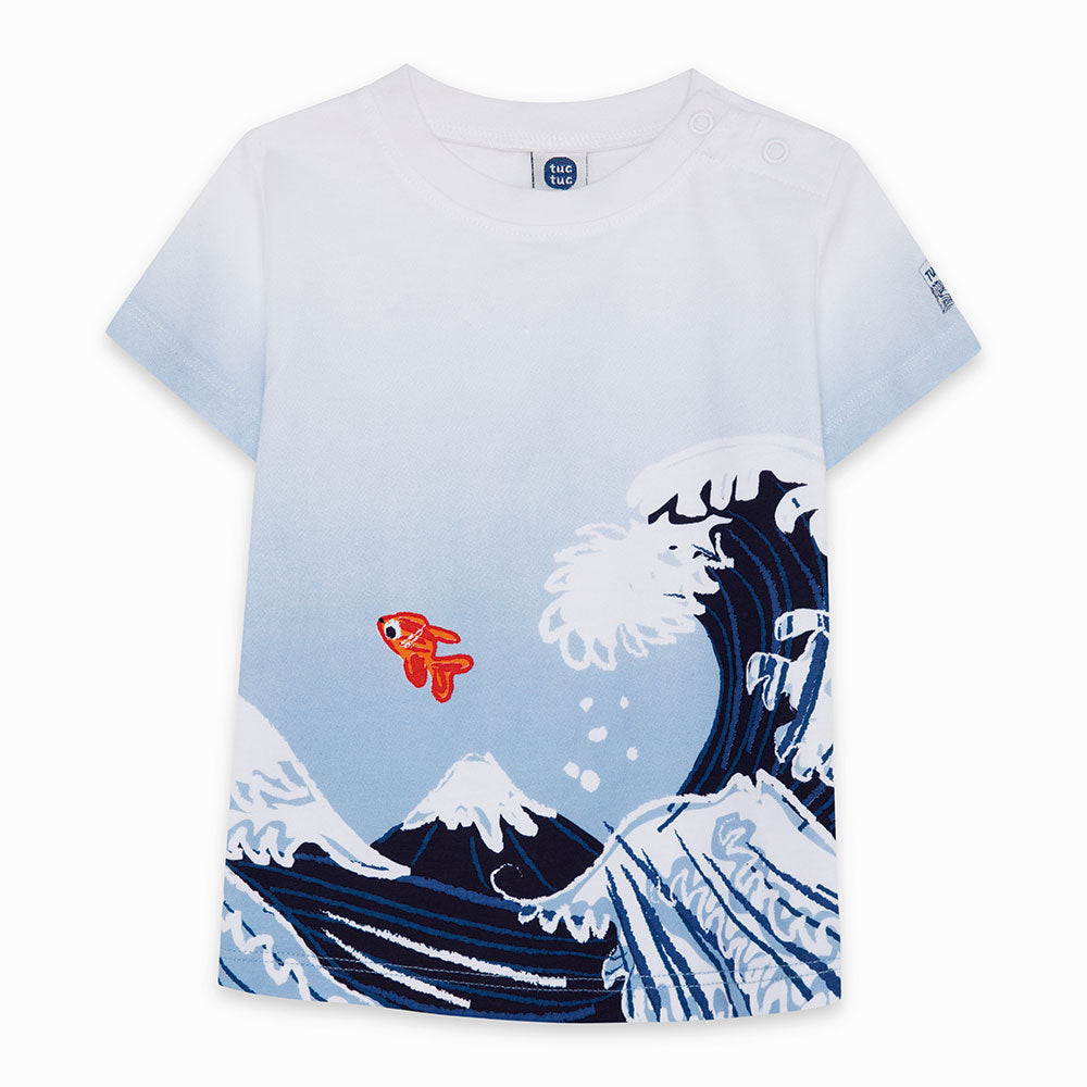 
  T-Shirt aus der Tuc Tuc Kinderbekleidungslinie mit Druckknöpfen
  eine Seite und spezielle Mar...
