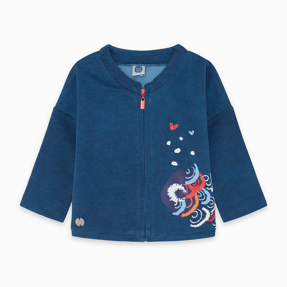
  Sweatshirt aus der Tuc Tuc Kinderbekleidungslinie mit Reißverschluss und farbigem Druck
  Auf ...