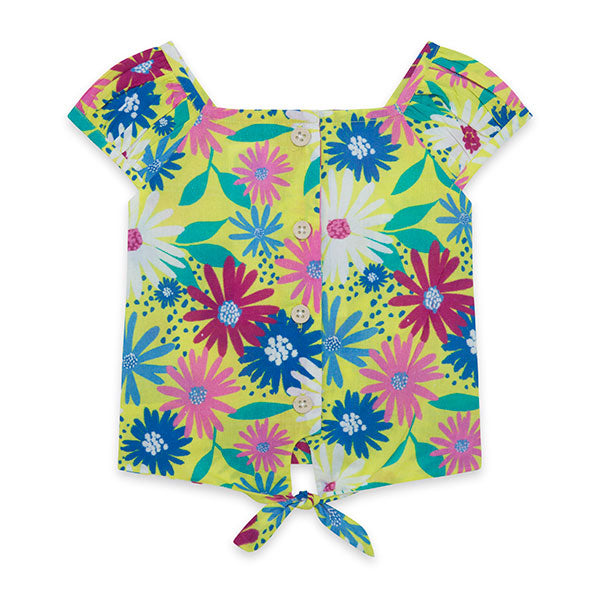 
  Bluse aus der Tuc Tuc Girl's Clothing Line, Ready to Bloom Kollektion, mit
  Knoten auf der Vo...