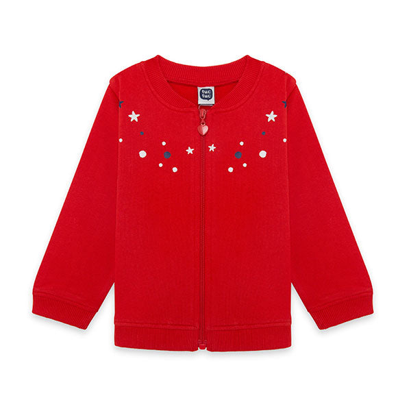 
  Jacken-Sweatshirt aus der Tuc Tuc Girl's Clothing Line, Red Submarine Kollektion,
  mit Reißve...