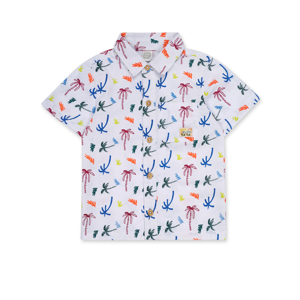 
Hemd aus der Tuc Tuc Children's Clothing Line, aus Popeline, mit kurzen Ärmeln und einer kleinen...