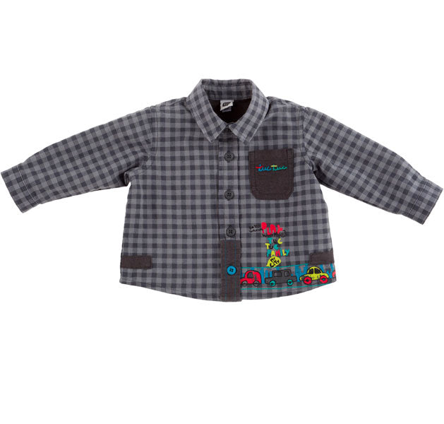 
  Hemd aus der Tuc Tuc Kinderkleidungslinie mit Tasche und Aufdruck auf der Vorderseite, Doppelm...