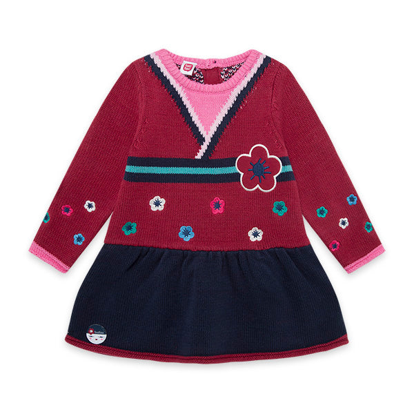 
  Gestricktes Kleid aus der Tuc Tuc Children's Clothing Linie, Kyoto Girls Kollektion
  mit Knöp...
