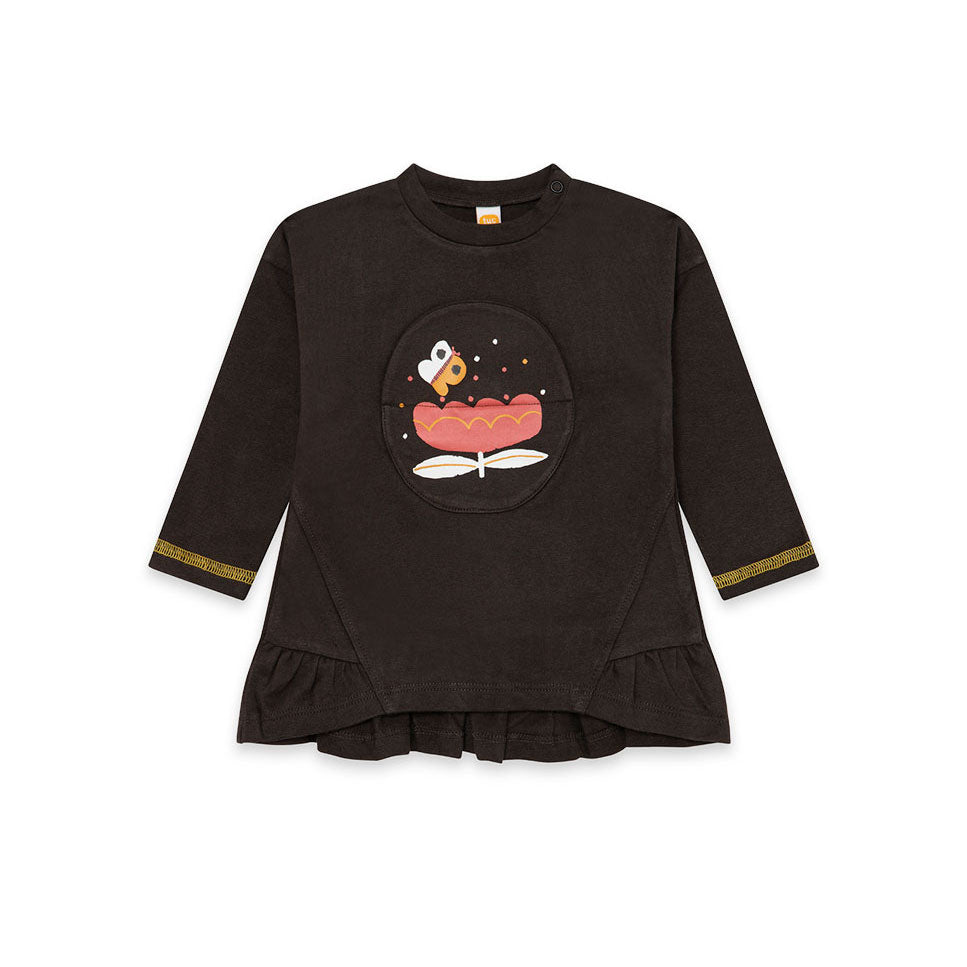 
T-Shirt aus der Tuc Tuc Girl's Clothing Line, mit Applikation auf der Vorderseite und Locken an ...