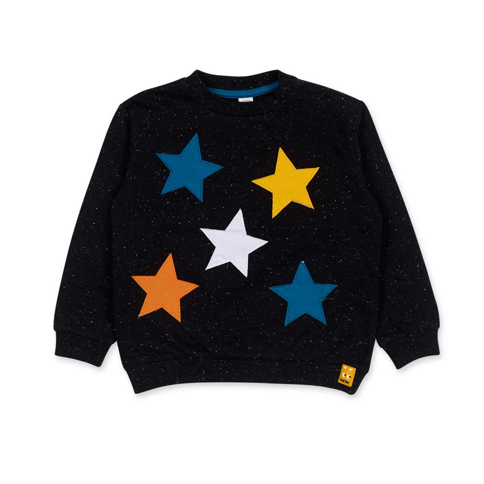 
Sweatshirt aus der Tuc Tuc Kinderbekleidungslinie, mit Sternapplikation aus Stoff auf der Vorder...